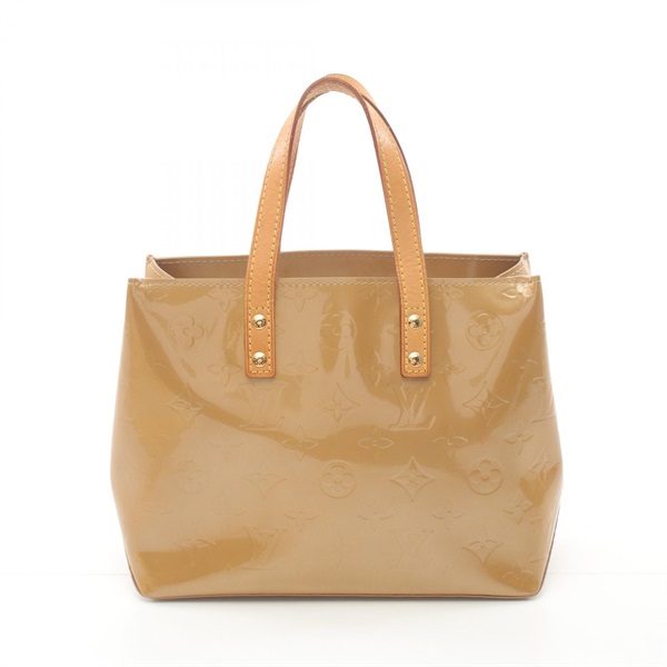 LOUIS VUITTON Reade PM Handbag M91334 Vernis leather Beige Noisette Used Women