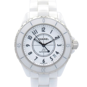 CHANEL J12 Wrist Watch H0970 Automatic ceramic Used mens CC Coco white