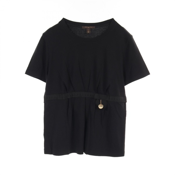 LOUIS VUITTON T-shirt RW082W WNTS9JBC cotton Black Used Women #L