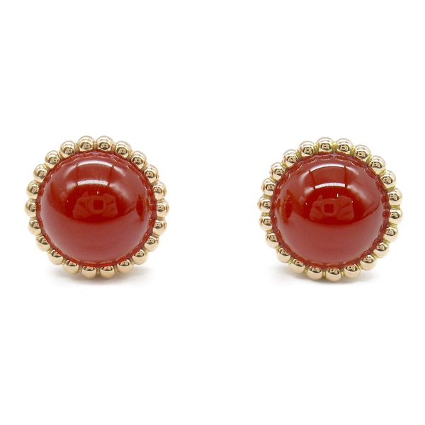 Van Cleef & Arpels Perlée Couleurs Pierced earrings 18KPG Carnelian Used women