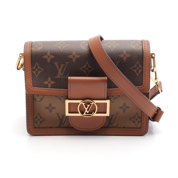 LOUIS VUITTON Dauphine MINI Crossbody Shoulder Bag M45959 Monogram Reverse Used