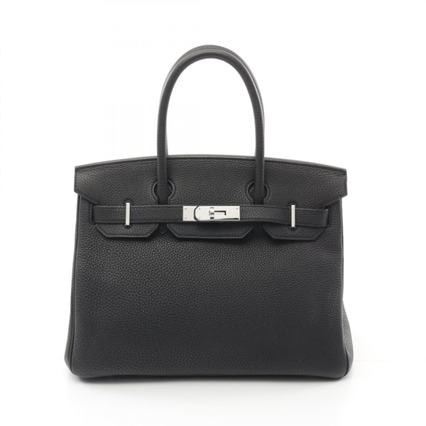 HERMES Birkin 30 Hand bag O Togo leather Black Used SHW