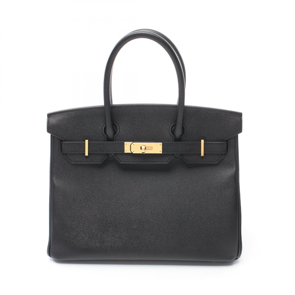 HERMES Birkin 30 Hand bag A Epsom Epsom Black Used GHW