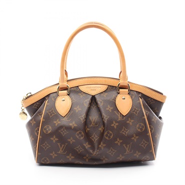 LOUIS VUITTON Tivoli PM Hand bag M40143 Monogram canvas leather Brown Used