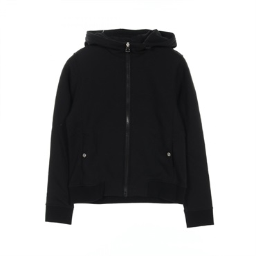 HERMES Hoodie Tops Jacket cotton Black Used Women size S