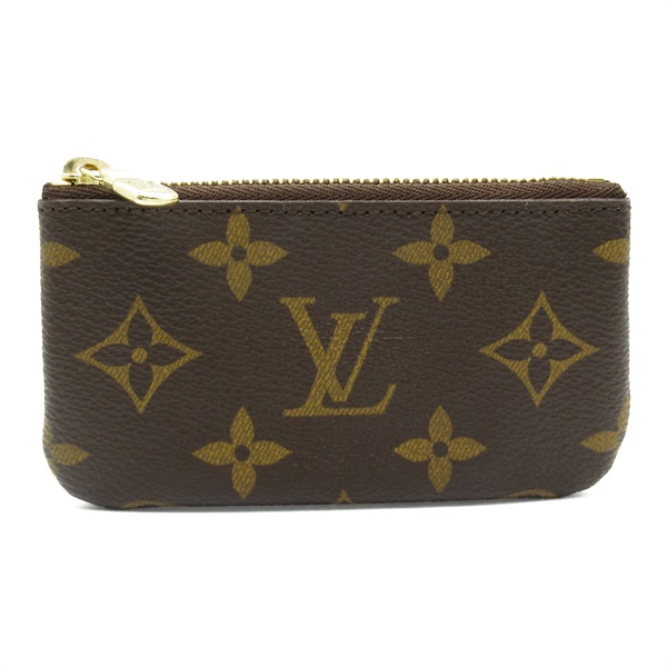 LOUIS VUITTON Pochette Cle key holder case M62650 Monogram canvas Brown Used