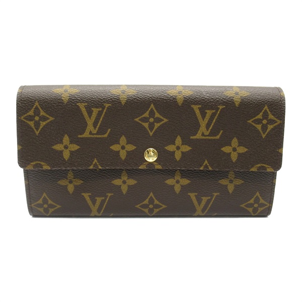 LOUIS VUITTON Portefeuille Sarah Zip Long Bi-fold Wallet purse M61734 Monogram