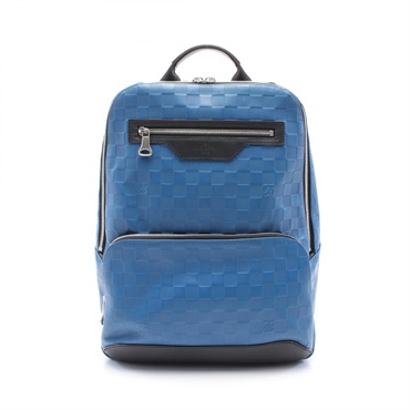 LOUIS VUITTON Avenue Rucksack Backpack N41046 Damier Infini leather Blue Used LV