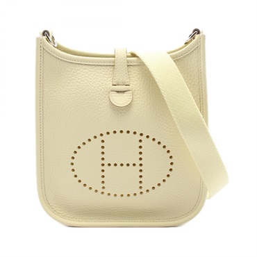 HERMES Evelyne TPM Shoulder Bag W Taurillon Clemence Limoncello SHW
