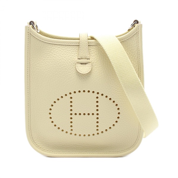 HERMES Evelyne TPM Shoulder Bag W Taurillon Clemence Limoncello SHW