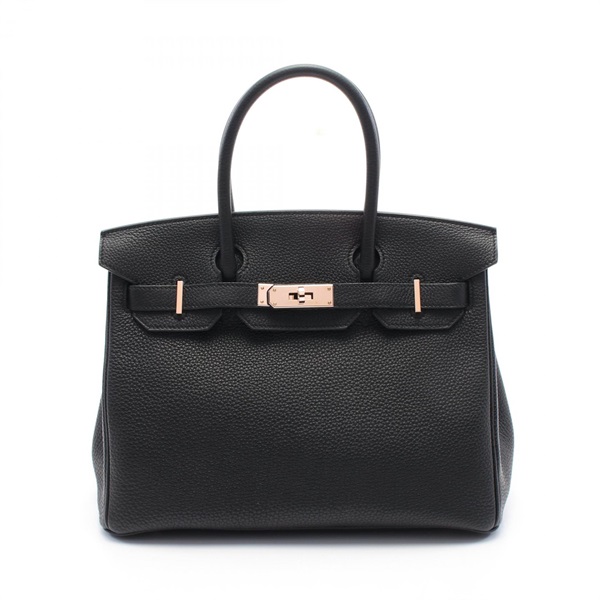 HERMES Birkin 30 Hand bag D Togo leather Black Used PGHW