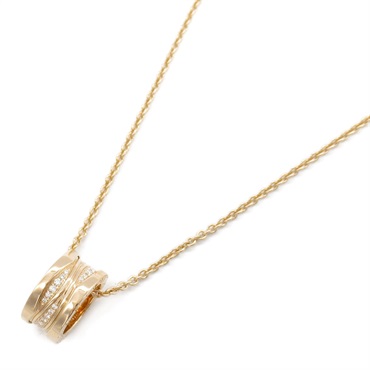 BVLGARI B-zero1 Necklace Diamond Pendant 18KPG Pink Rose Gold Used women