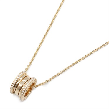 BVLGARI B-zero1 Diamond Necklace Pendant 18KPG Pink Rose Gold Used unisex