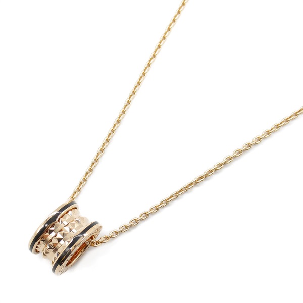 BVLGARI B-zero1 Rock Necklace Ceramic 18KPG Pink Rose Gold Used unisex