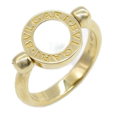 BVLGARI BVLGARI Ring 18KYG Gold MOP Onyx Black White Used unisex US size 5.5
