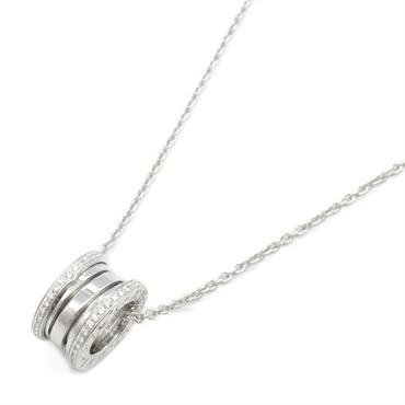 BVLGARI B-zero1 Diamond Necklace Pendant 18KWG White Gold Used unisex