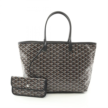 GOYARD Saint Louis PM Tote Bag RIC120240 canvas leather Black Multicolor Used
