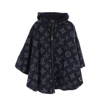 LOUIS VUITTON Monogram Mahina poncho #TU reversible hoodie RW221WJ54FMCO18 wool