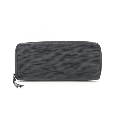 LOUIS VUITTON Portefeuille Clemence wallet M60915 Epi leather Black Used Women