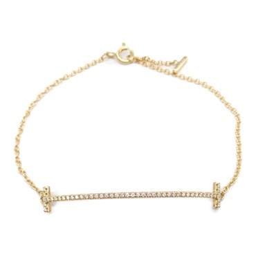 TIFFANY＆CO T Smile Bracelet Diamond 60150747 18KPG Pink Rose Gold Used Women