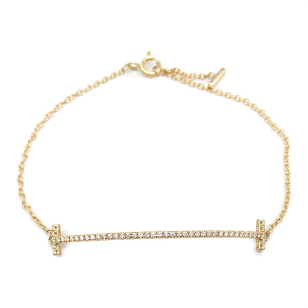 TIFFANY＆CO T Smile Bracelet Diamond 60150747 18KPG Pink Rose Gold Used Women