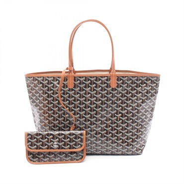 GOYARD Saint Louis PM Tote Bag MAE020242 canvas leather Black Brown Used Women