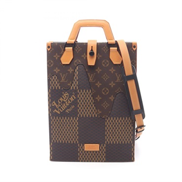 LOUIS VUITTON × NIGO Mini Tote LV Squared Bag N40355 Damier Giant Brown used LV