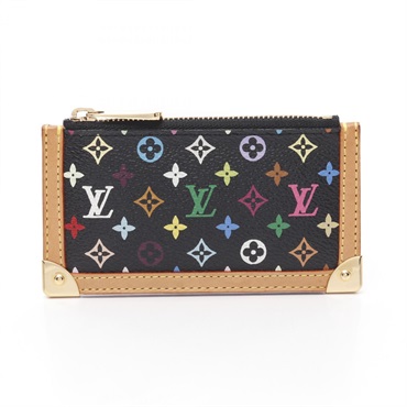 LOUIS VUITTON Pochette Cle key holder Purse M92654 Monogram Multicolore BK Used