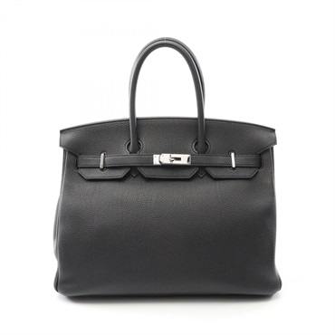 HERMES Birkin 35 Handbag R Togo leather Black Used SHW