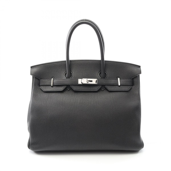 HERMES Birkin 35 Handbag R Togo leather Black Used SHW