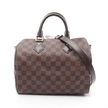 LOUIS VUITTON Speedy Bandouliere 25 shoulder Handbag N41368 Damier canvas Used