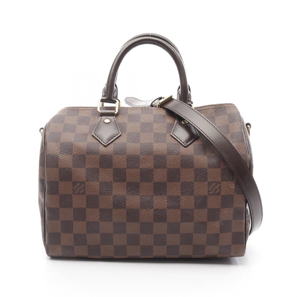 LOUIS VUITTON Speedy Bandouliere 25 shoulder Handbag N41368 Damier canvas Used