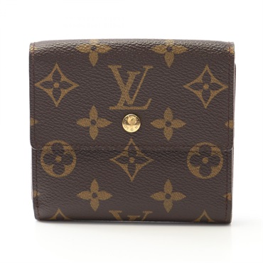 LOUIS VUITTON Porte Monnaie Billet Cartes Credit wallet M61652 Monogram Used LV