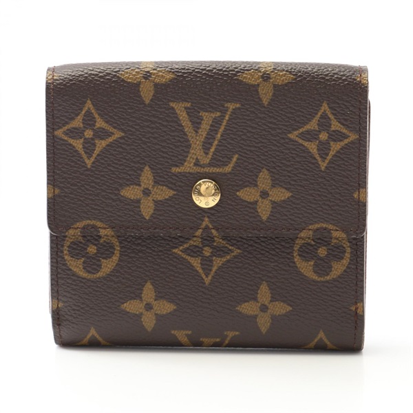 LOUIS VUITTON Porte Monnaie Billet Cartes Credit wallet M61652 Monogram Used LV
