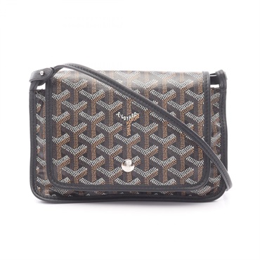 GOYARD Plume Pouch Wallet Shoulder Bag PLUMETPMLTY01CL01P Canvas leather Black