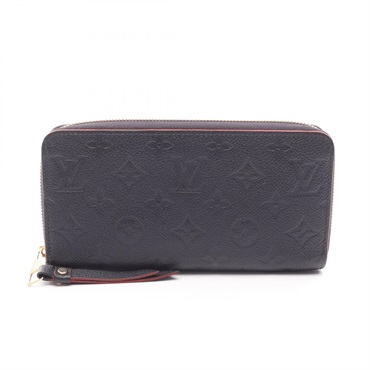 LOUIS VUITTON Zippy around long wallet M62121 Monogram empreinte Nany Red Used