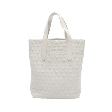 JIMMY CHOO SOFIA N/S Sofia Star Emboss Tote Bag leather White Used Women