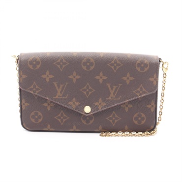 LOUIS VUITTON Pochette Felice Chain Shoulder Bag M61276 Monogram Fuschia Used LV