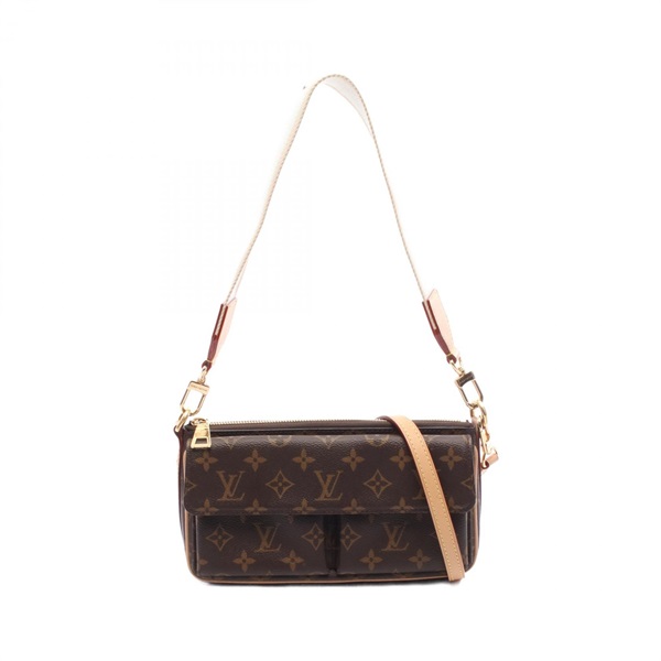 LOUIS VUITTON Vivacite Shoulder Bag M46999 Monogram leather Brown Used Women