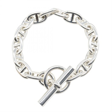 HERMES Chaine dancre MM 16 links Bracelet Silver925 Used unisex