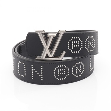 LOUIS VUITTON LV Dimension Rockabilly Studs 40mm Reversible Belt M4382S Leather