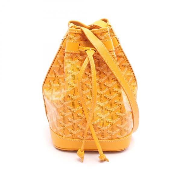 GOYARD Shoulder crossbody drawstring Bag canvas Yellow Used Women