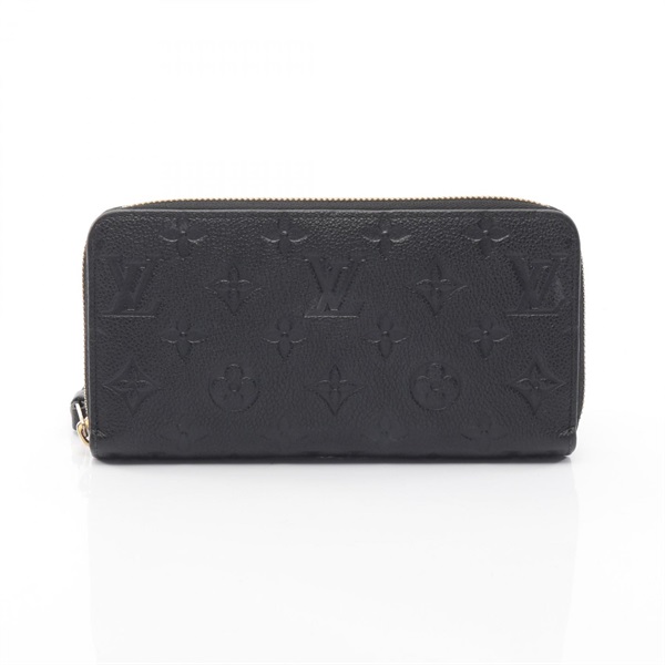 LOUIS VUITTON Zippy Around long wallet purse M61864 Monogram empreinte Black LV