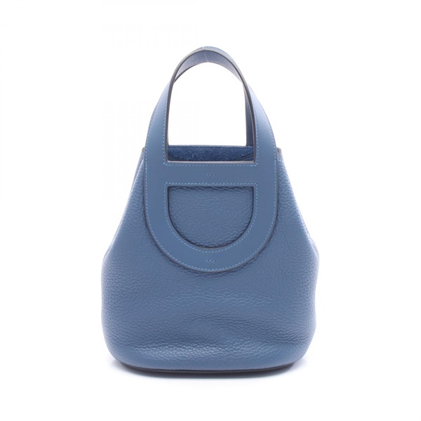 HERMES in the loop 18 Handbag K Taurillon Clemence leather SHW Blue tie Used