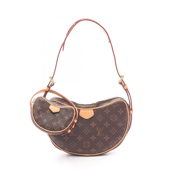 LOUIS VUITTON Croissant Shoulder Bag M46828 Monogram canvas Brown Used Women LV