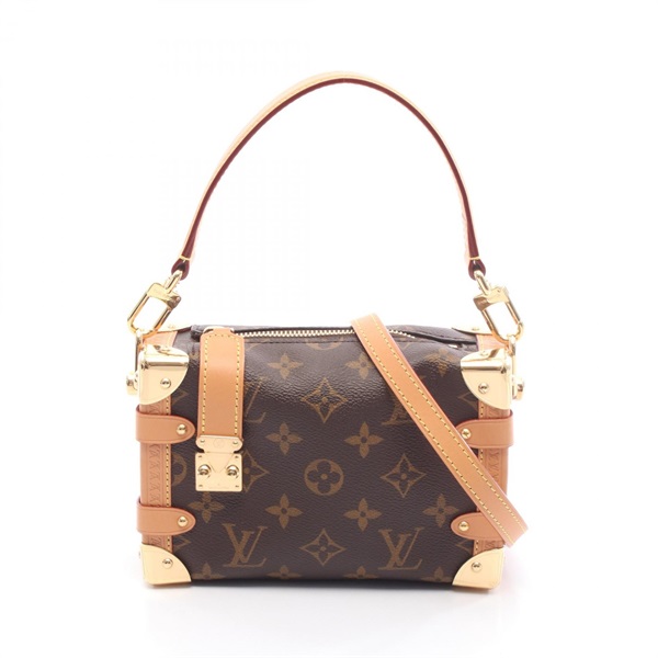LOUIS VUITTON Side Trunk PM Shoulder Handbag M46815 Monogram canvas Brown Used
