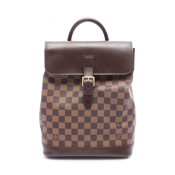 LOUIS VUITTON Soho Rucksack Backpack N51132 Damier Ebene canvas Brown Used Women
