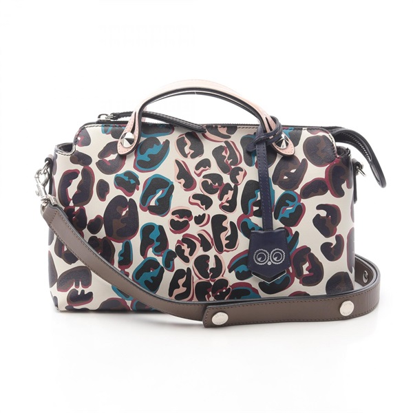 FENDI BY THE WAY MEDIUM Kiosk FF Splash 2Way Shoulder Handbag 8BL124 leather