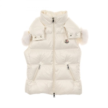 MONCLER GALLINULE Down vest #0 I20931A00163 595ZZ Nylon White Used Women