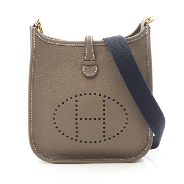 HERMES Evelyne TPM Amazon Shoulder crossbody Bag K Taurillon Clemence Etoupe GHW